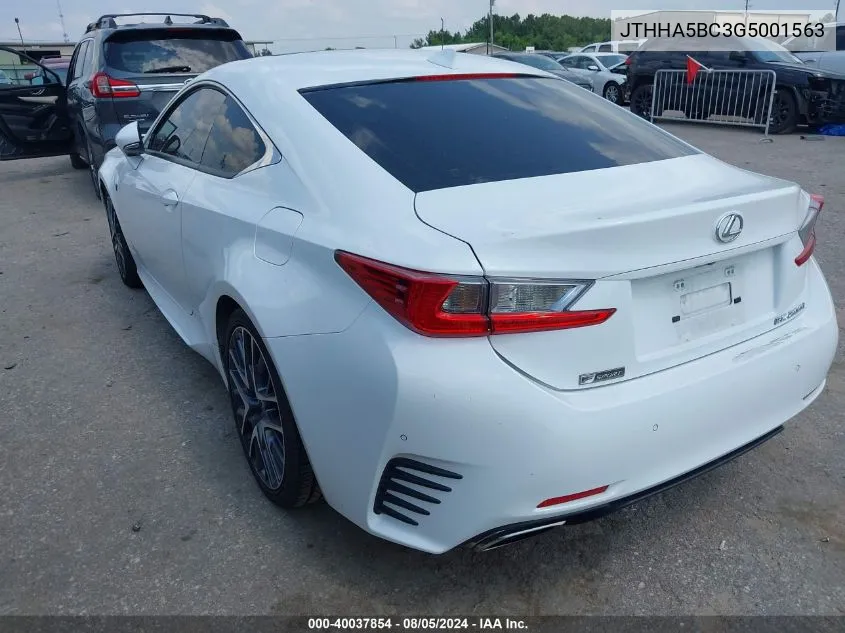 JTHHA5BC3G5001563 2016 Lexus Rc 200T