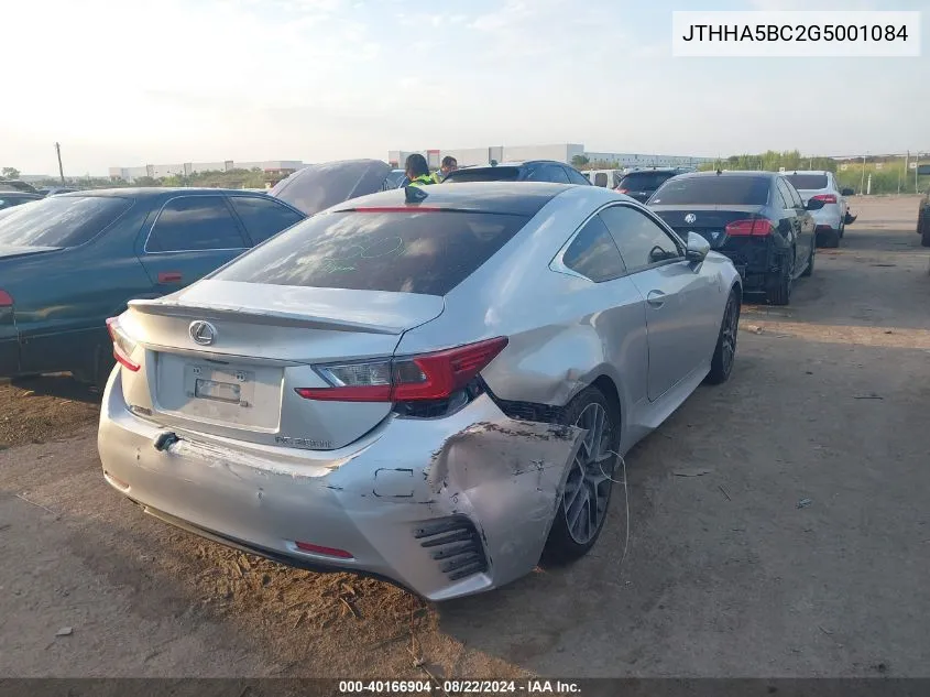 JTHHA5BC2G5001084 2016 Lexus Rc 200T