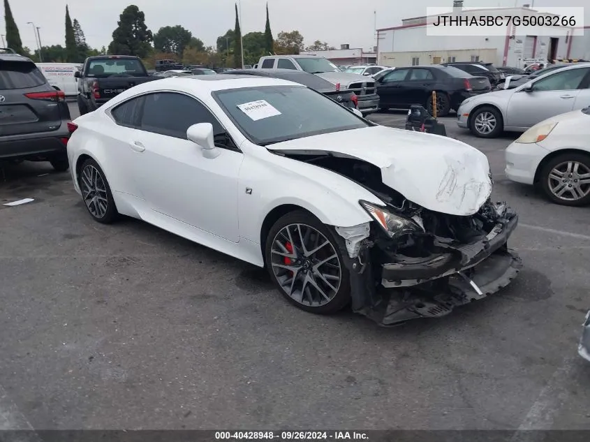 JTHHA5BC7G5003266 2016 Lexus Rc 200T