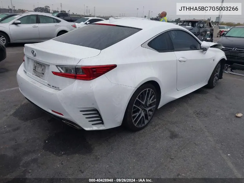 JTHHA5BC7G5003266 2016 Lexus Rc 200T