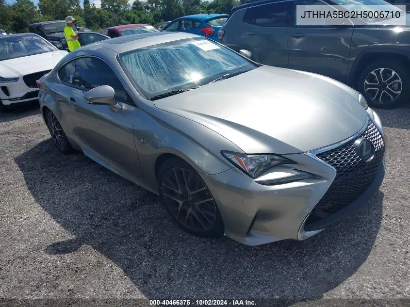 JTHHA5BC2H5006710 2017 Lexus Rc 200T