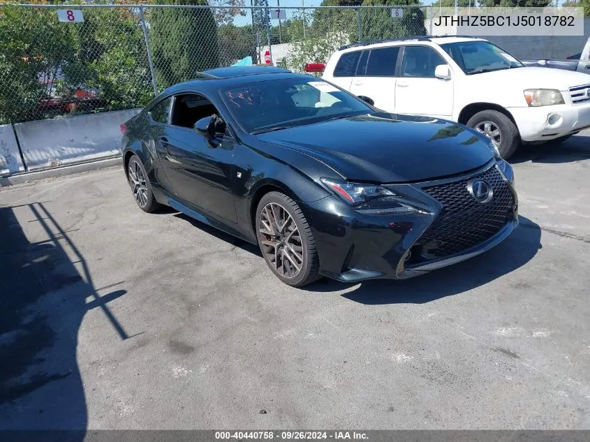 JTHHZ5BC1J5018782 2018 Lexus Rc 350