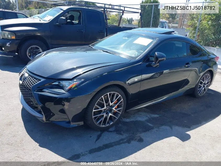 JTHHZ5BC1J5018782 2018 Lexus Rc 350