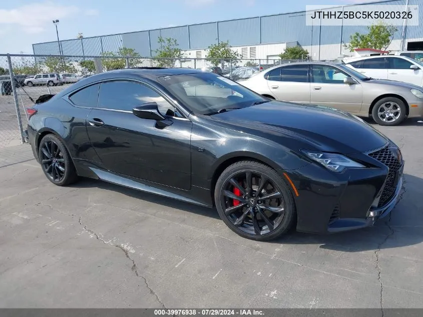 2019 Lexus Rc 350 F Sport VIN: JTHHZ5BC5K5020326 Lot: 39976938