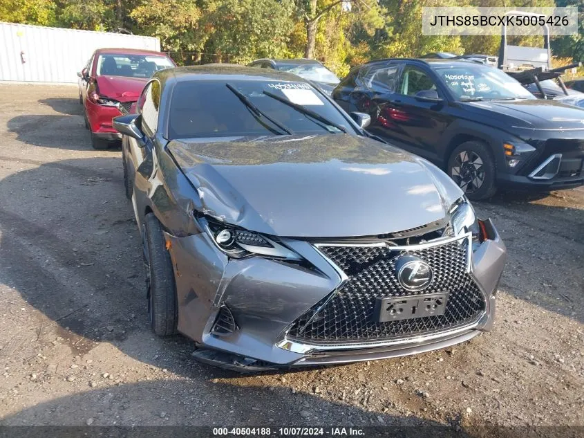 JTHS85BCXK5005426 2019 Lexus Rc 300