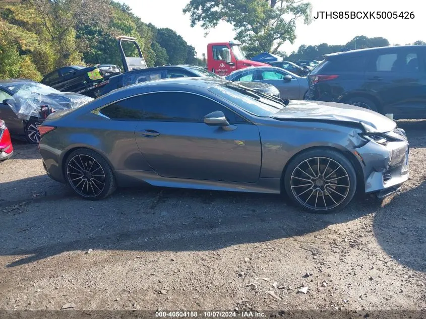 2019 Lexus Rc 300 VIN: JTHS85BCXK5005426 Lot: 40504188