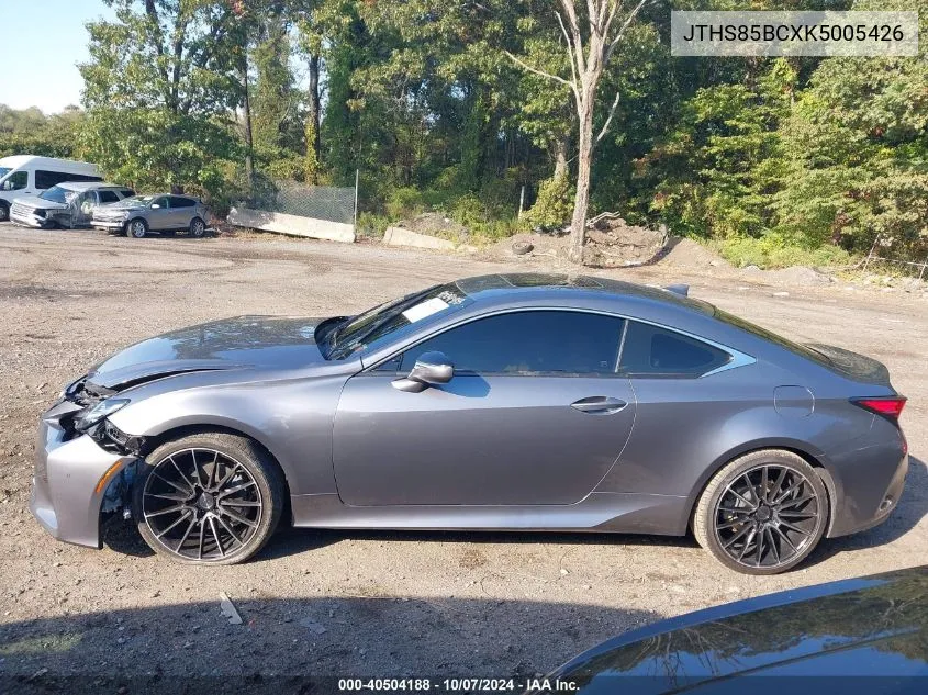 JTHS85BCXK5005426 2019 Lexus Rc 300