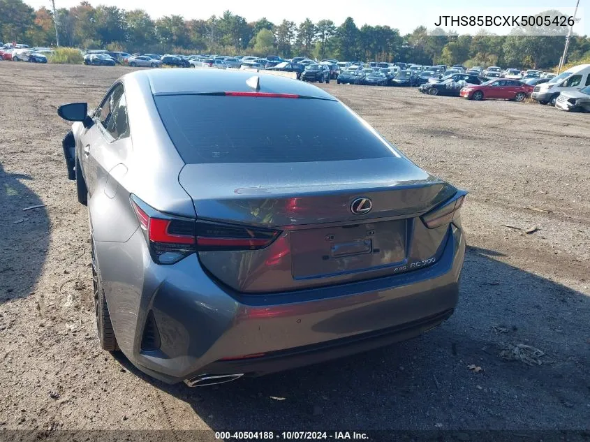 JTHS85BCXK5005426 2019 Lexus Rc 300