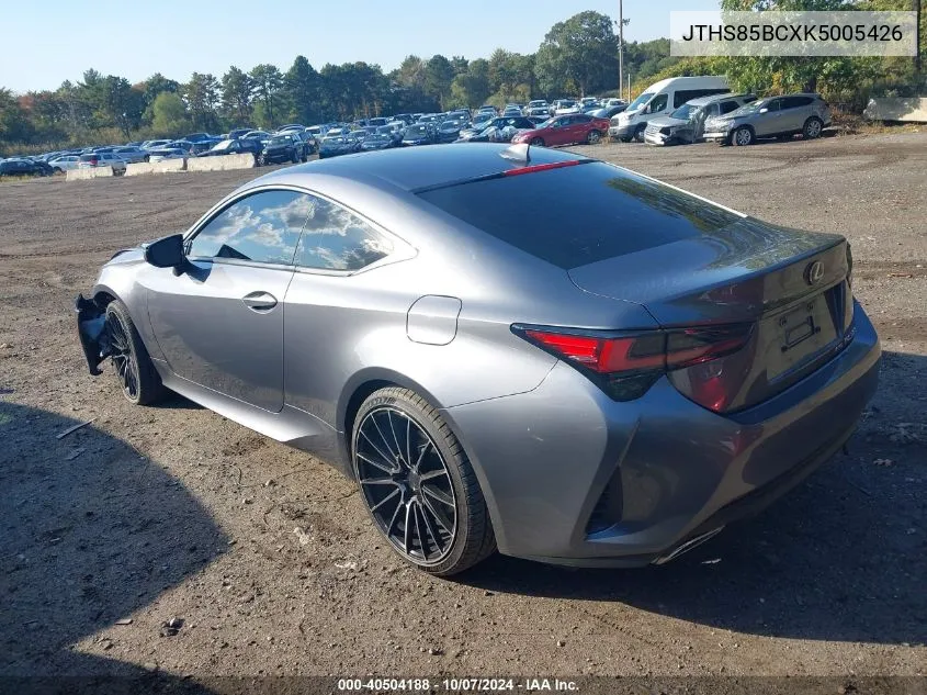 JTHS85BCXK5005426 2019 Lexus Rc 300