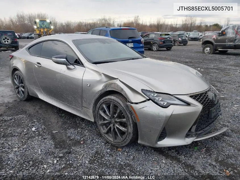 2020 Lexus Rc 300 VIN: JTHS85ECXL5005701 Lot: 12142679