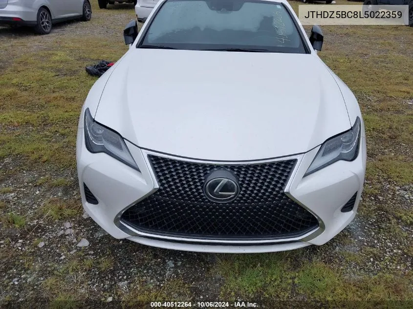 JTHDZ5BC8L5022359 2020 Lexus Rc 350