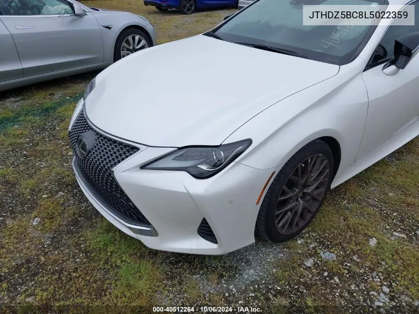 JTHDZ5BC8L5022359 2020 Lexus Rc 350