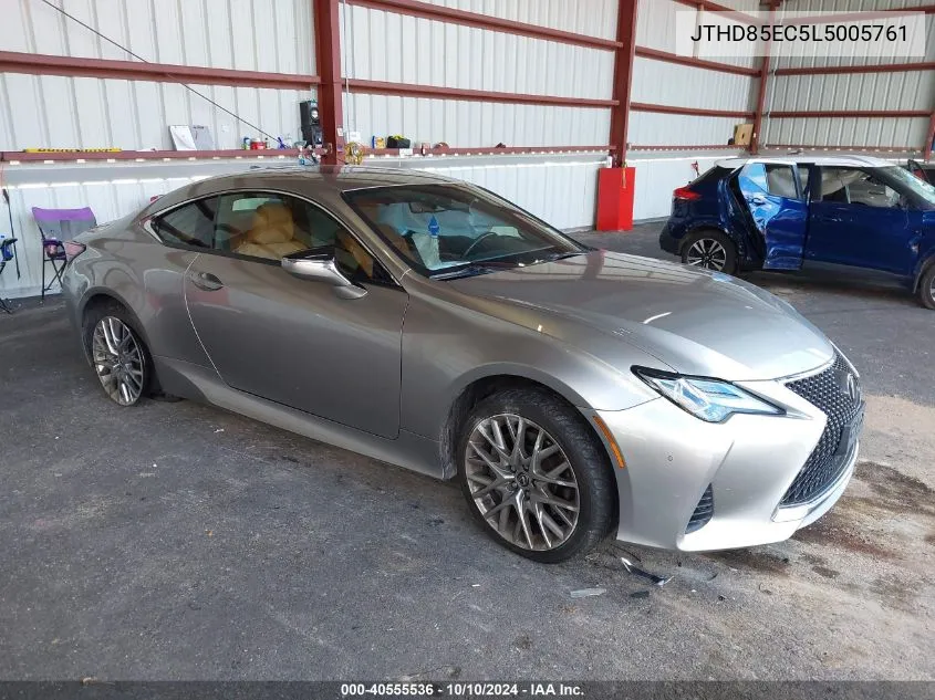 JTHD85EC5L5005761 2020 Lexus Rc 300