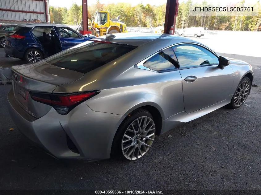 JTHD85EC5L5005761 2020 Lexus Rc 300