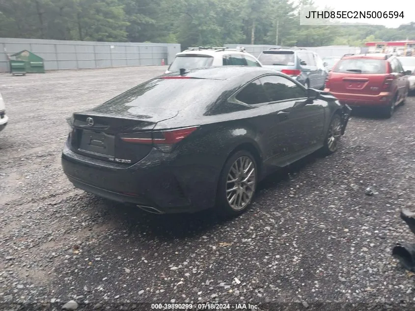 JTHD85EC2N5006594 2022 Lexus Rc 300