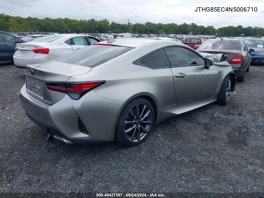 2022 Lexus Rc 300 300 Base/300 F Sport VIN: JTHG85EC4N5006710 Lot: 40427397