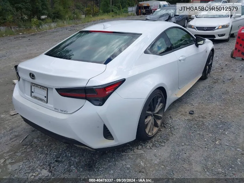 JTHGA5BC9R5012579 2024 Lexus Rc 300 F Sport