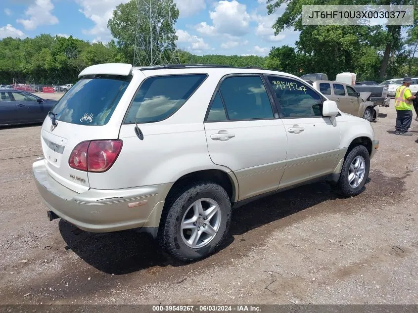 1999 Lexus Rx 300 VIN: JT6HF10U3X0030377 Lot: 39549267