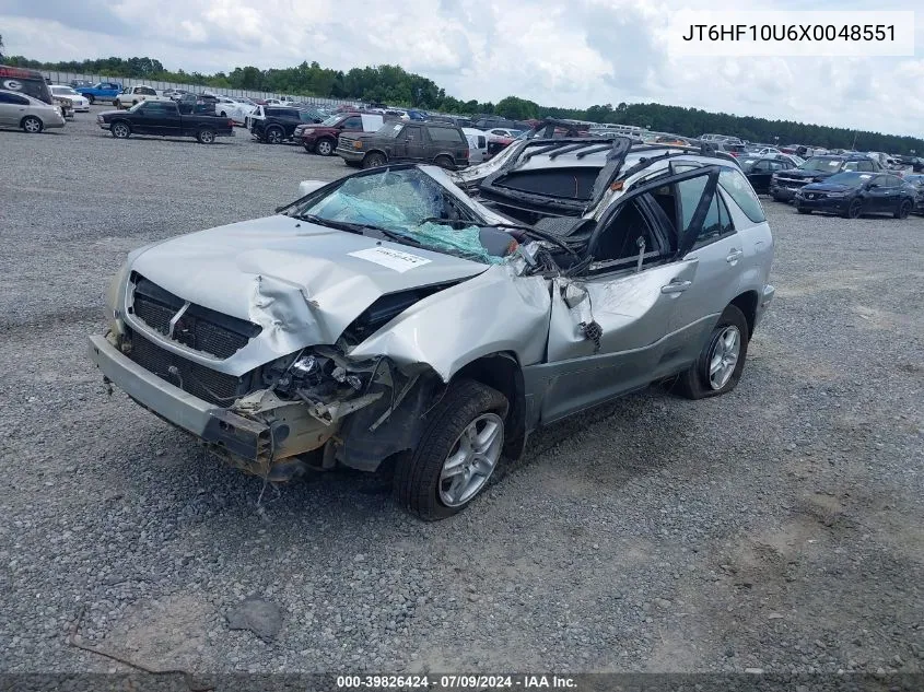 1999 Lexus Rx 300 VIN: JT6HF10U6X0048551 Lot: 39826424