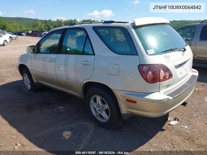 1999 Lexus Rx 300 VIN: JT6HF10U8X0064542 Lot: 40119297