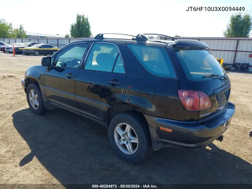 1999 Lexus Rx 300 VIN: JT6HF10U3X0094449 Lot: 40254972