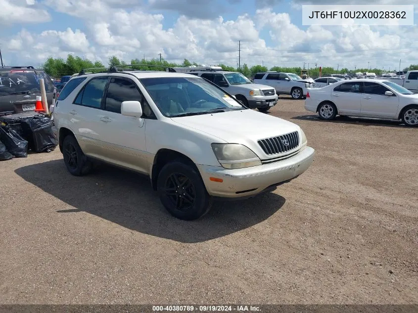 1999 Lexus Rx 300 VIN: JT6HF10U2X0028362 Lot: 40380789