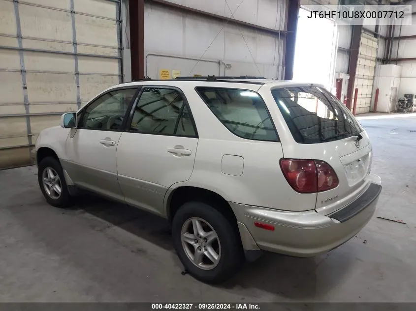 1999 Lexus Rx 300 VIN: JT6HF10U8X0007712 Lot: 40422327