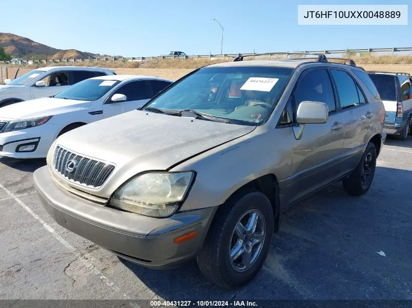 1999 Lexus Rx 300 Luxury Suv VIN: JT6HF10UXX0048889 Lot: 40431227