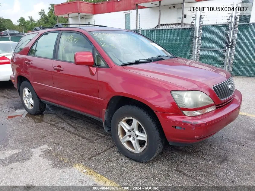 1999 Lexus Rx 300 VIN: JT6HF10U5X0044037 Lot: 40449675