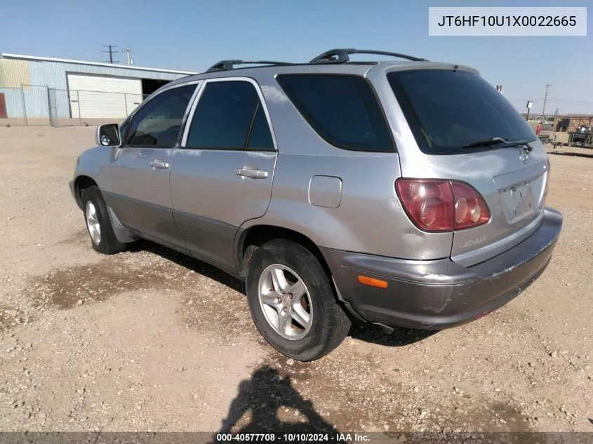 1999 Lexus Rx 300 VIN: JT6HF10U1X0022665 Lot: 40577708