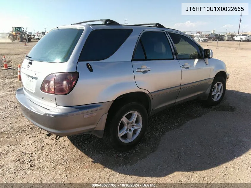 1999 Lexus Rx 300 VIN: JT6HF10U1X0022665 Lot: 40577708