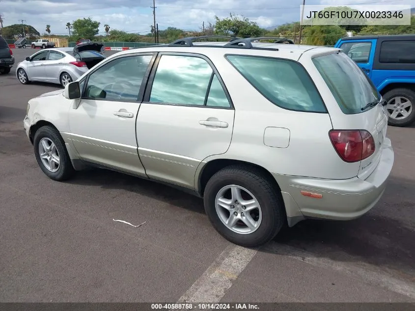 1999 Lexus Rx 300 VIN: JT6GF10U7X0023346 Lot: 40588758