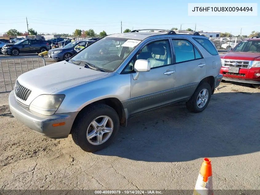 1999 Lexus Rx 300 300 VIN: JT6HF10U8X0094494 Lot: 40599079