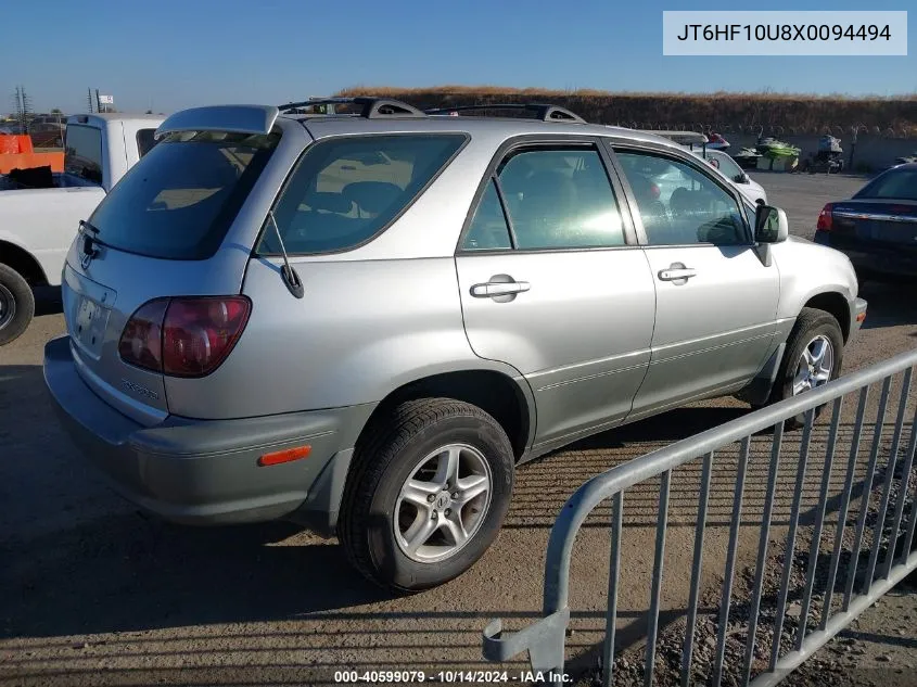 1999 Lexus Rx 300 300 VIN: JT6HF10U8X0094494 Lot: 40599079