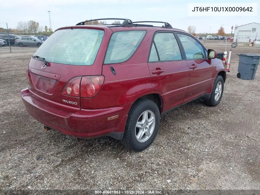 1999 Lexus Rx 300 VIN: JT6HF10U1X0009642 Lot: 40681983