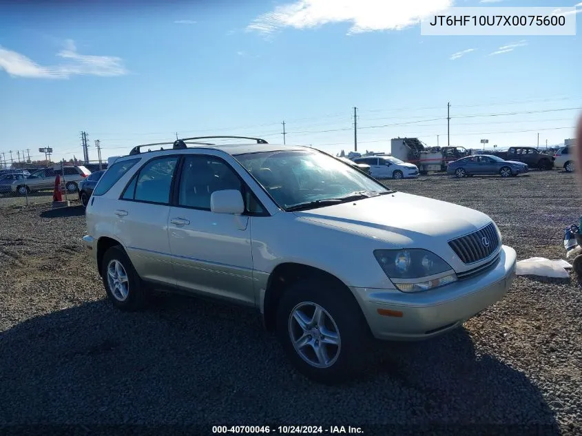 1999 Lexus Rx 300 VIN: JT6HF10U7X0075600 Lot: 40700046