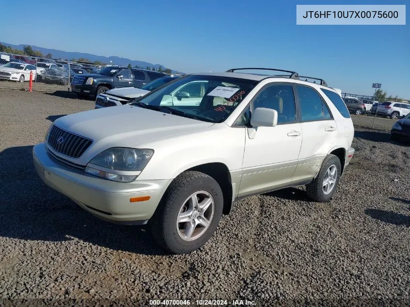 1999 Lexus Rx 300 VIN: JT6HF10U7X0075600 Lot: 40700046