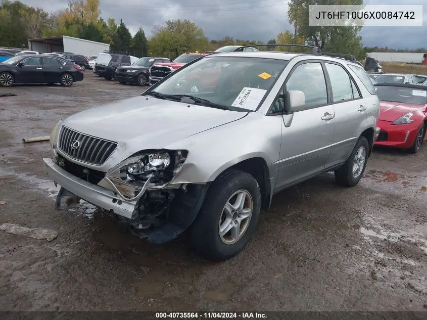 1999 Lexus Rx 300 VIN: JT6HF10U6X0084742 Lot: 40735564