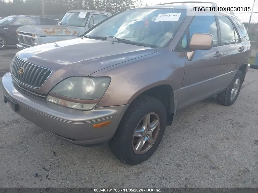 1999 Lexus Rx 300 VIN: JT6GF10U0X0030185 Lot: 40791765