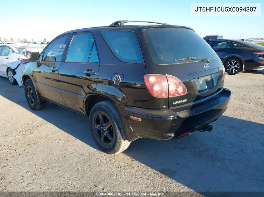 1999 Lexus Rx 300 VIN: JT6HF10U5X0094307 Lot: 40802102