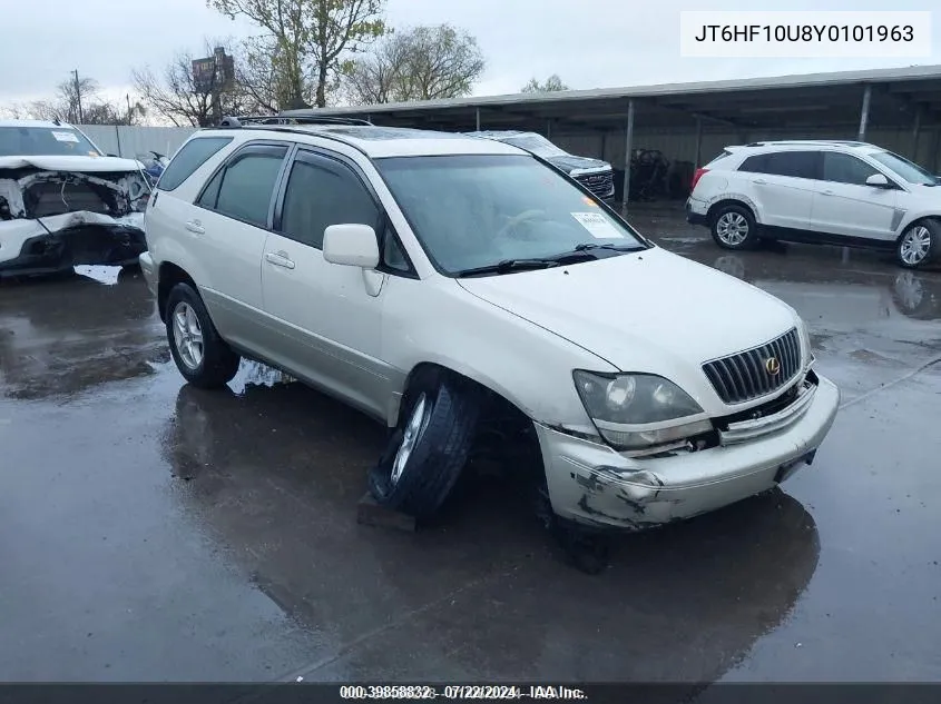 2000 Lexus Rx 300 VIN: JT6HF10U8Y0101963 Lot: 39858832