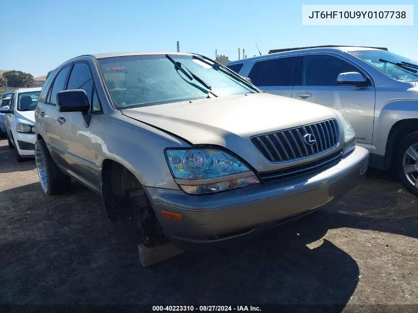 2000 Lexus Rx 300 VIN: JT6HF10U9Y0107738 Lot: 40223310