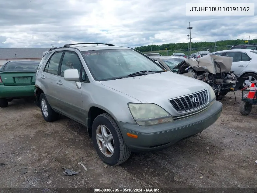 2001 Lexus Rx 300 Base (A4) VIN: JTJHF10U110191162 Lot: 39386795