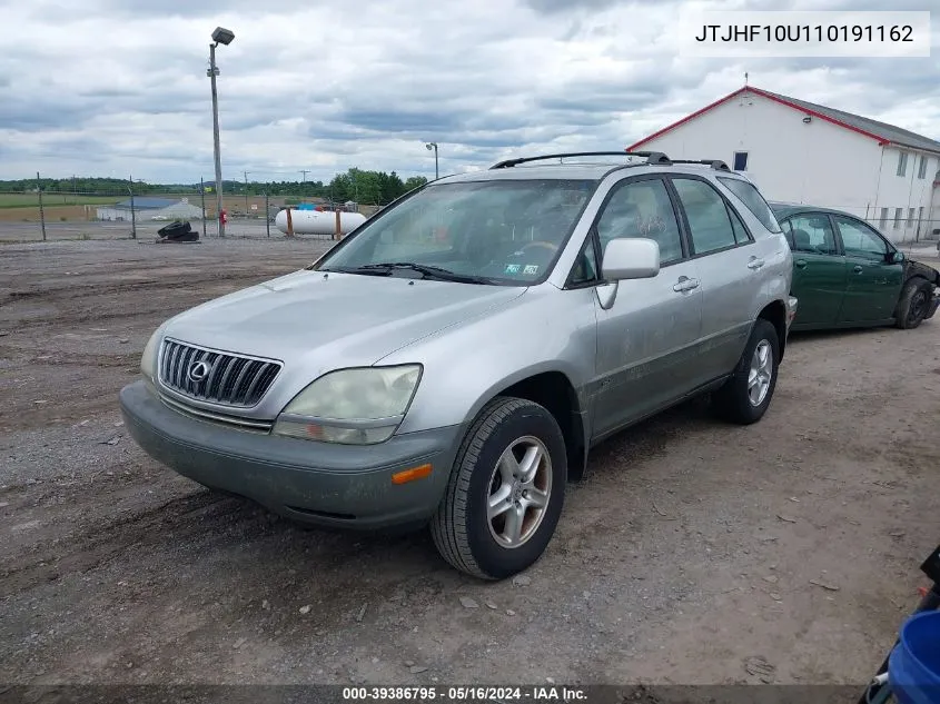 2001 Lexus Rx 300 Base (A4) VIN: JTJHF10U110191162 Lot: 39386795