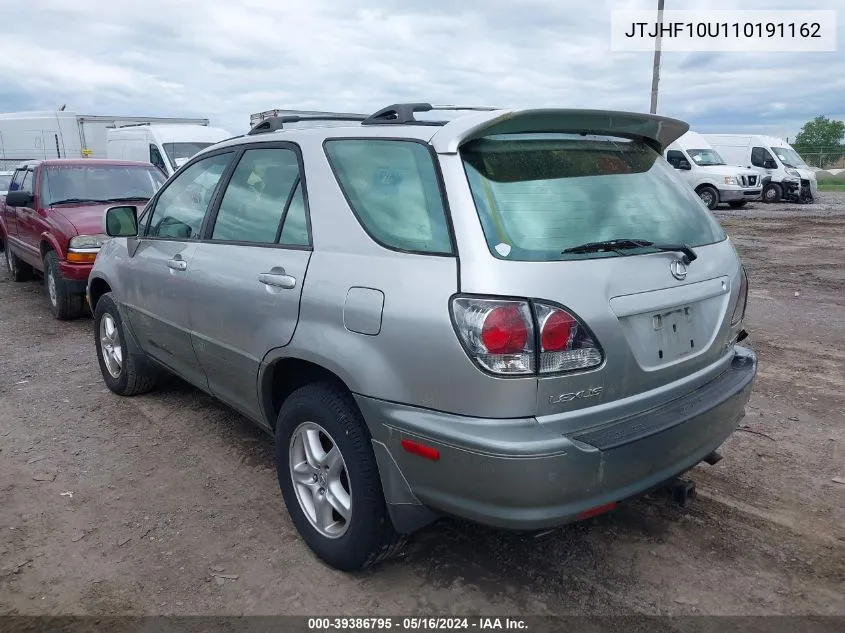 2001 Lexus Rx 300 Base (A4) VIN: JTJHF10U110191162 Lot: 39386795