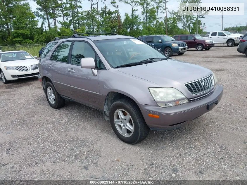 2001 Lexus Rx 300 VIN: JTJGF10U410088331 Lot: 39829144