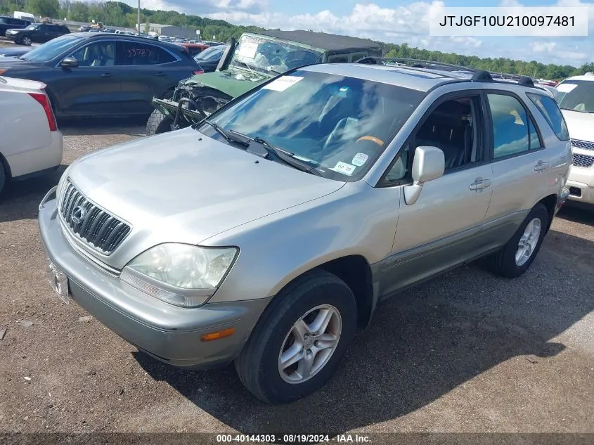 JTJGF10U210097481 2001 Lexus Rx 300