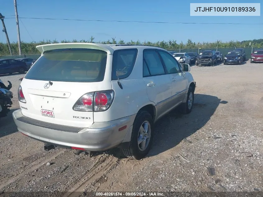 2001 Lexus Rx 300 VIN: JTJHF10U910189336 Lot: 40261574