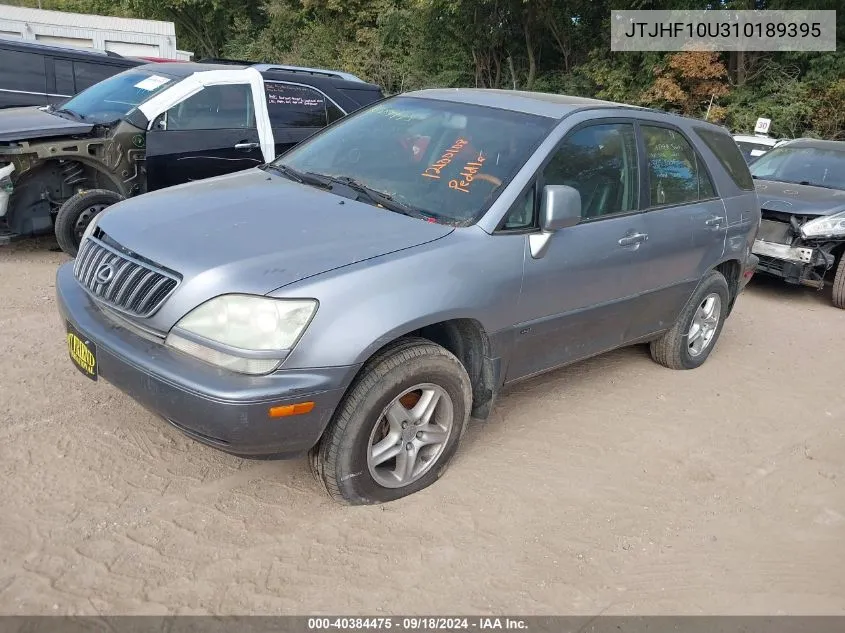 2001 Lexus Rx 300 300 VIN: JTJHF10U310189395 Lot: 40384475