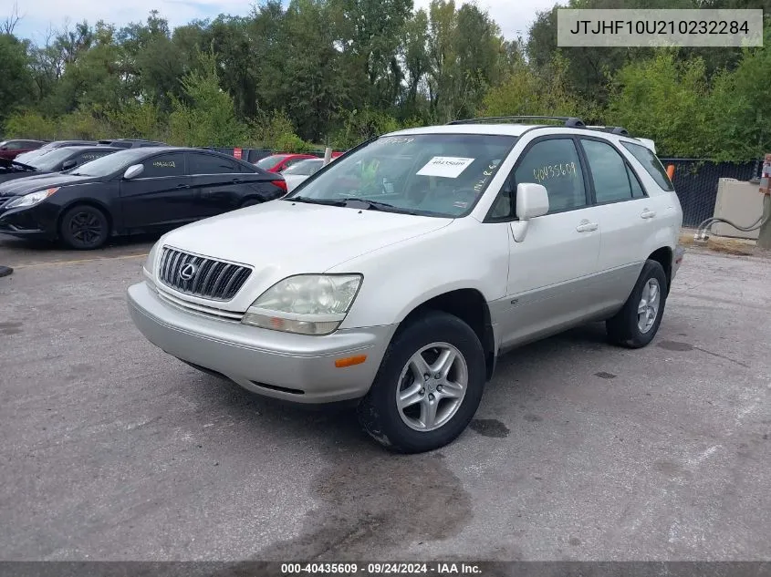 2001 Lexus Rx 300 VIN: JTJHF10U210232284 Lot: 40435609